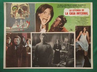 The Legend Of Hell House Horror Roddy Mcdowall Spanish Mexican Lobby Card 3