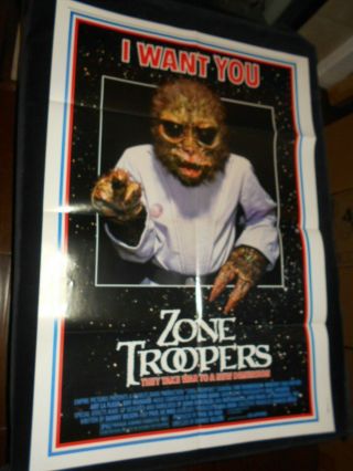 Zone Troopers Horror Sci Fi Folded One Sheet Poster