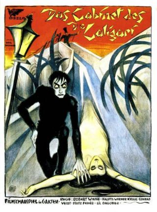 Old Movie Photo The Cabinet Of Dr Caligari Poster Conrad Veidt Lil Dagover 1920