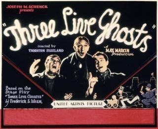 Old Movie Photo Three Live Ghosts Us Lobby Card Charles Mcnaughton Claud