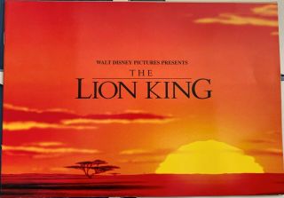 The Lion King (1994),  Walt Disney,  Press Kit, .