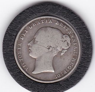 Early Queen Victoria 1840 Shilling (1/ -) Silver (92.  5) Coin 2