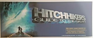 The Hitchhikers Guide To The Galaxy Double Sided Movie Theater Poster Mylar 5x13