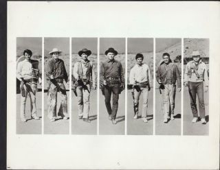 Yul Brynner Charles Bronson Steve Mcqueen Magnificent 7 1960 Movie Photo 33945