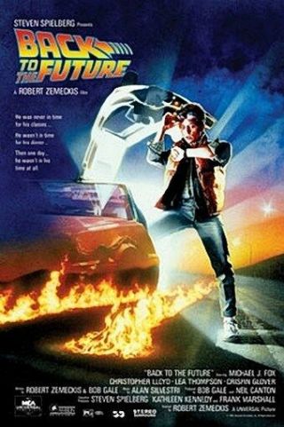 Back To The Future Movie Poster - Michael J Fox - 24x36
