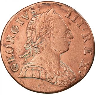 [ 856866] Coin,  Great Britain,  George Iii,  1/2 Penny,  1775,  Vf,  Copper,  Km:601