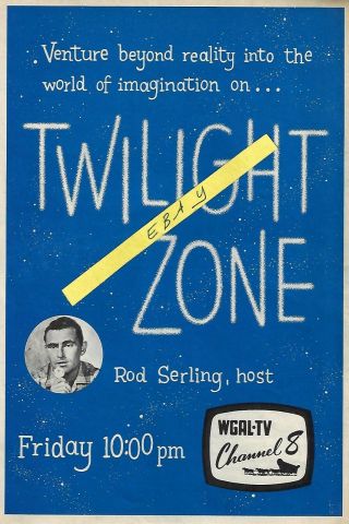 1960 Twilight Zone Tv Guide Ad Article Clipping Large Full Color Pg Wgal - Tv 8
