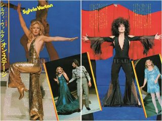 Sylvie Vartan Stage 1973 Japan Picture Clippings 2 - Sheets Johnny Hallyday Sd/m