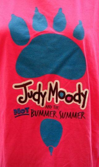 Judy Moody And The Not Bummer Summer Movie Ladies T - Shirt Size Large Hot Pink