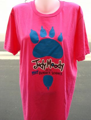 Judy Moody And The Not Bummer Summer Movie Ladies T - Shirt Size Large Hot Pink 2