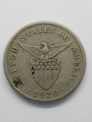 Philippines Five 5 Centavos Coin 1920