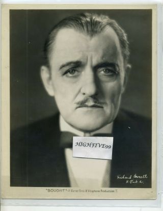 Richard Bennett In " Bought " 1931 Vintage Studio Publicity Photo