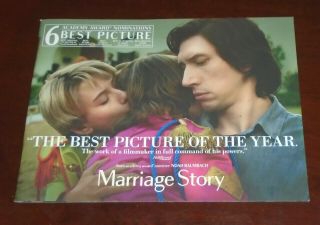 " Marriage Story " Movie Fyc Awards Booklet 22 Pages Adam Driver