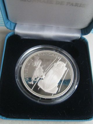France Silver 100 Francs 1991 Proof Albertville92 Box,