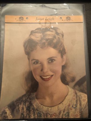 Vintage Dixie Ice Cream Premium Movie Star Photo Janet Leigh