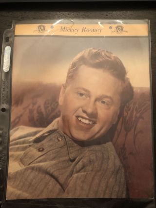 Vintage Dixie Ice Cream Premium Movie Star Photo Mickey Rooney