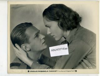 Douglas Fairbanks Jr Rose Hobart " Chances " 1931 Vintage Publicity Photo