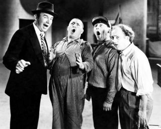 The Three Stooges 8x10 Still With Curly & Ted Healy Dancing Lady - - B069