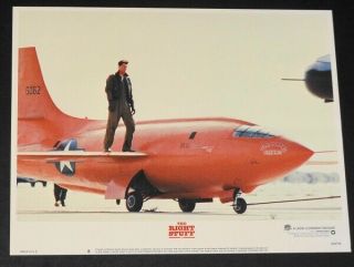 The Right Stuff Orig 1983 Lobby Card 8 Sam Shephard On The Wing? Exc Cond