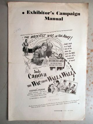 Pressbook - The Wac From Walla Walla - 1952 Judy Canova Movie