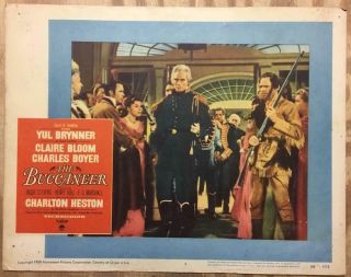 Charlton Heston As Andrew Jackson The Buccaneer 1958 4 Lobby Card 136