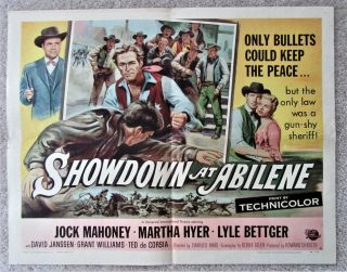 Showdown At Abilene 1956 Hlf Sht 