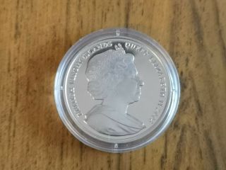 2008 British Virgin Islands BVI silver Proof $10 Ten dollar coin : 28.  3g :Canute 2