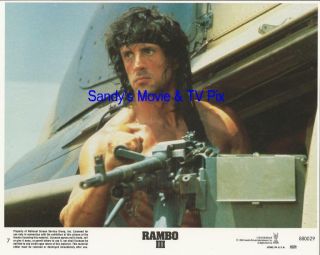 Sylvester Stallone Terrific Color Movie Photo Rambo Iii