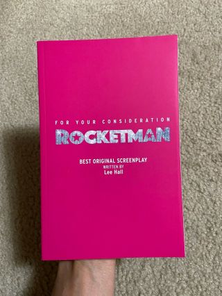 Rocketman (2019) Screenplay Book Fyc Elton John Script Rocket Man