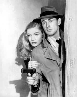 This Gun For Hire Great 8x10 Still Alan Ladd & Veronica Lake - - Y350