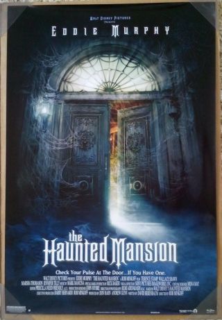 The Haunted Mansion Dvd Movie Poster 1 Sided 27x40 Eddie Murphy