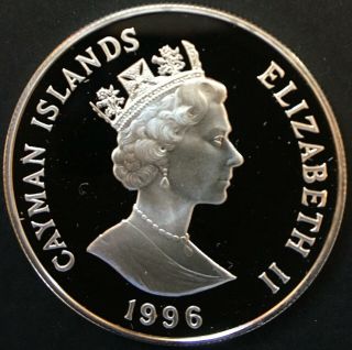 Cayman Islands - Silver 1 Dollar Coin - ' Summer Olympics ' - 1996 - Proof 2