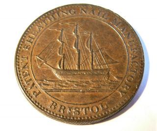 Great Britain 1811 Bristol Penny Token Xf