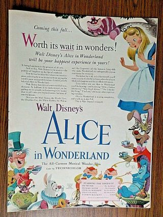 1951 Movie Ad Walt Disney 