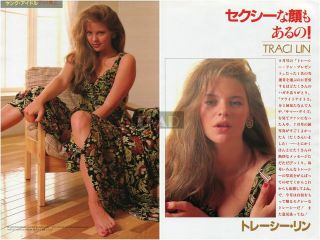 Traci Lind Lin Sexy 1990 Japan Picture Clippings 2 - Sheets Wa/q