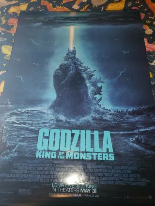 Godzilla King Of The Monsters 2019 Ds 2 Sided 27x40 " Us Movie Poster