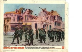 Battle Of The Bulge 1966 Release Lobby Card Ww2,