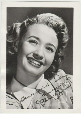 Jane Powell Vintage 1940s Era 3.  5 X 5.  5 Small Fan Photo - Film Star