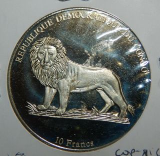 Congo Democratic Republic 2002 10 Francs Proof
