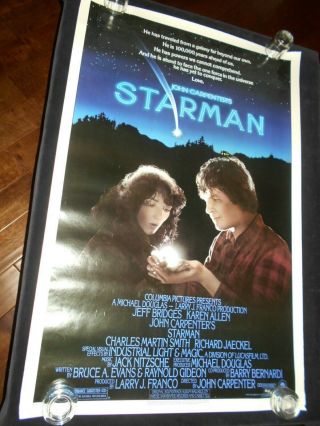 Starman John Carpenter Sci Fi Rolled One Sheet Poster