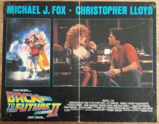 L347 Michael J.  Fox Back To The Future Part Ii 1989 Movie Lobby Card