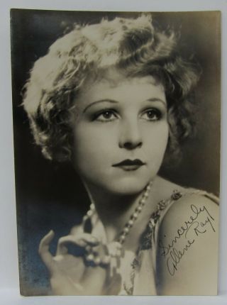 Vintage Hollywood Fan Photo Allene Ray - Hand Signed