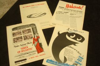 Hollywood Reporter,  Daily Variety 4 Magazines 1949 Hildegarde,  Siren Of Atlantis
