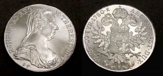 Ch Bu 1780x Maria Theresa Thaler Silver Restrike