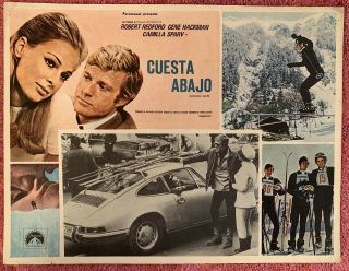 Robert Redford Downhill Racer Camilla Sprav Mexican Lobby Card 1969