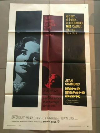 1 - Sheet Poster 27x41: Home Before Dark (1958) Jean Simmons