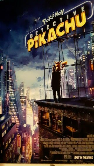 Pokemon Detective Pikachu 27 " X 40 " Movie Poster 2019