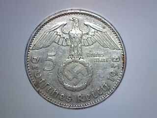 Germany 1938 - J Silver 5 - Marks With Swastika