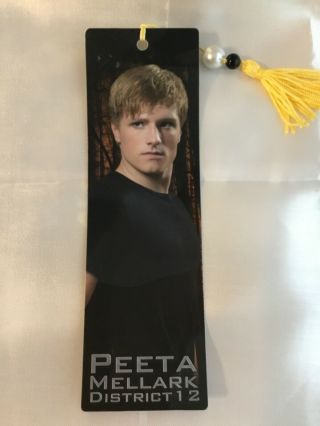 Lions Gate Inc.  2012 Hunger Games Peeta Mellark District 12 Bookmark With Sleeve