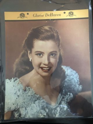 Vintage Dixie Ice Cream Premium Movie Star Photo Gloria Dehaven